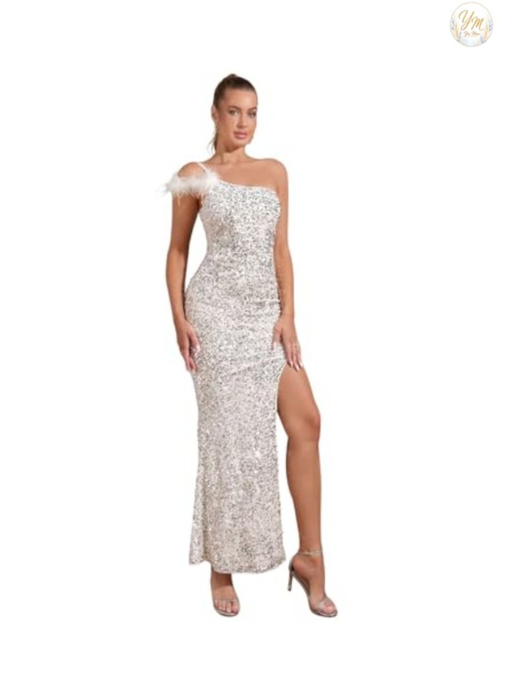 Sparkly Sequin Mermaid Evening Gown Party Dress